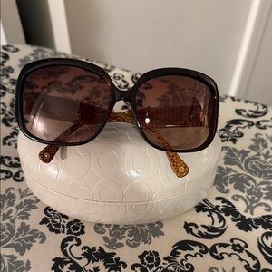 Coach Black and Brown Sunglasses